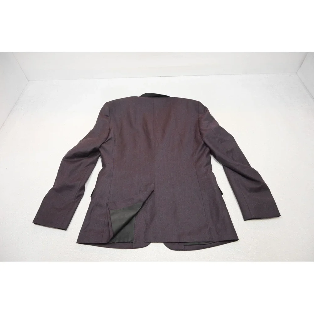 Express Blazer Mens 40R Purple Two Button Slim Fit Wool Blend Excellent